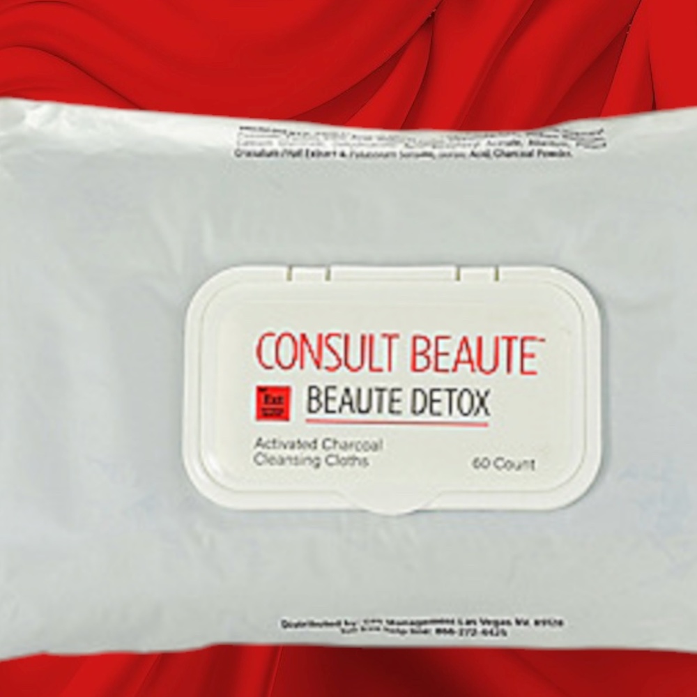 Consult Beaute - Activated Charcoal Cleansing Cloths - 60 ct. - New/Sealed